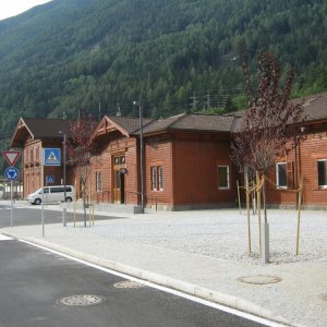 Bahnhofsplatz in Franzensfeste