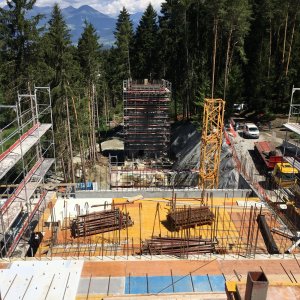 4 stelle Alpin Spa Hotel in costruzione sulla Plose
