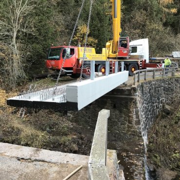 Sanierung der Brücke in Gissmann