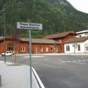 Bahnhofsplatz in Franzensfeste